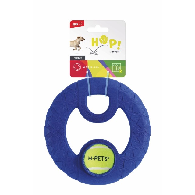 M-Pets Hop Frizbi Köpek Oyuncağı 23x23x1.5 Cm Sarı/Mavi