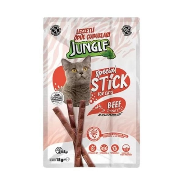 Jungle Dana Etli Stick Kedi Ödülü 1 Adet 3x5 Gr