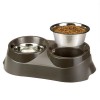 Ferplast Duo Feed Köpek Mama ve Su Kabı 1700 Ml 2 Adet 47x25x13 Cm