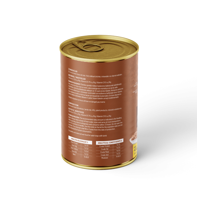 PetzzDogs Kuzu Etli Yetişkin Köpek Konservesi 400 Gr 1 Adet