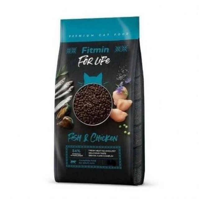 Fitmin For Life Adult Balıklı ve Tavuklu Yetişkin Kedi Maması 1.8 Kg