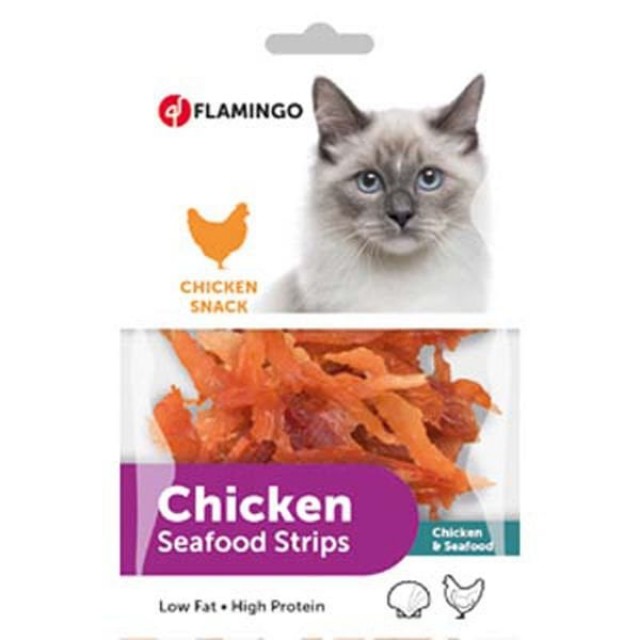 Flamingo Chicken Tavuklu Balıklı Kedi Ödül Maması 85 Gr Flamingo Chicken Tavuklu Balıklı Kedi Ödül Maması 85 Gr