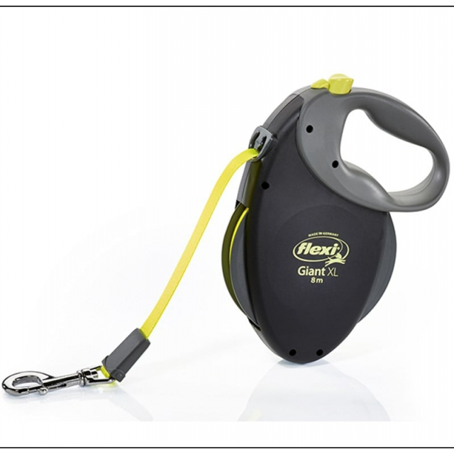 Flexi New Şerit Giant Otomatik Köpek Gezdirme Tasması Medium Siyah 8 Mt
