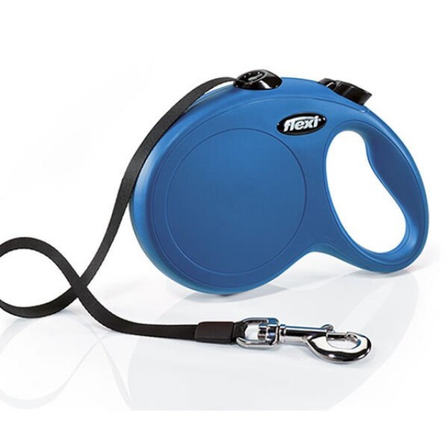 Flexi New Classic Şerit Otomatik Köpek Gezdirme Tasması Large Mavi 5 Mt