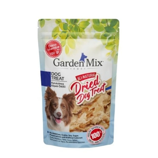 Garden Mix Kurutulmuş Dana İşkembe Köpek Ödül Maması 100 Gr