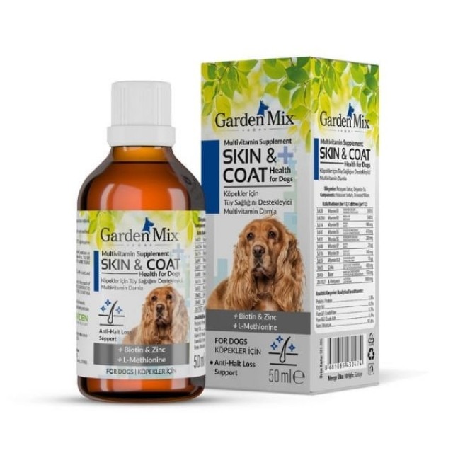Garden Mix Multivitamin Köpekler için Tüy Sağlığını Destekleyici Damla 50 Ml Garden Mix Multivitamin Köpekler için Tüy Sağlığını Destekleyici Damla 50 Ml