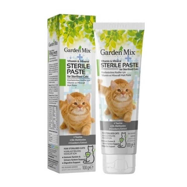 Garden Mix Steril Multivitamin Kedi Malt Macunu 100 Gr