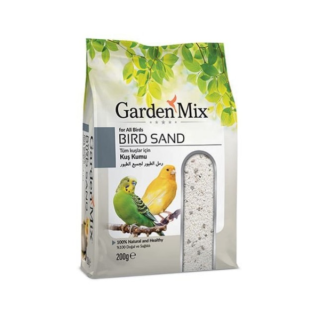 Garden Mix Tüm Kuşlar için Doğal ve Sağlıklı Kuş Kumu 200 Gr