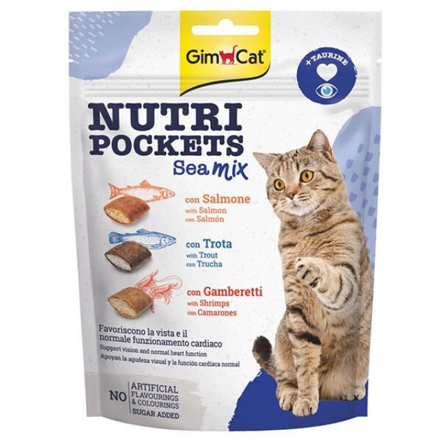 Gimcat Nutri Pockets Sea Mix Kedi Ödül Maması 150 Gr