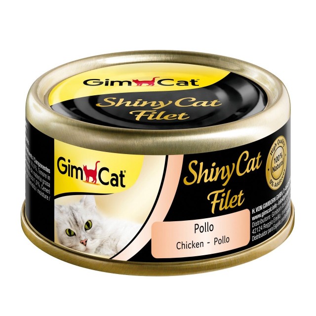 Gimcat Shinycat Kıyılmış Fileto Tavuklu Yetişkin Konserve Kedi Maması 70 Gr
