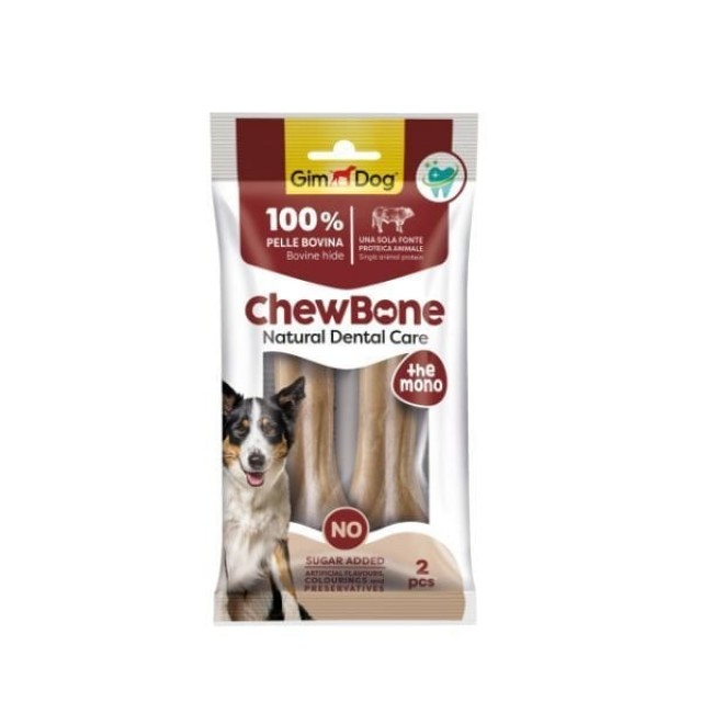 Gimdog Chew Bone Diş Sağlığı Destekleyici Naturel Press Köpek Çiğneme Kemiği 120 Gr 14 Cm 2 Adet