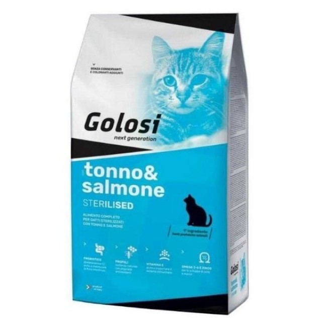 Golosi Ton ve Somon Balıklı Kısırlaştırılmış Yetişkin Kedi Maması 7.5 Kg