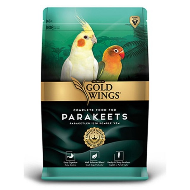 Gold Wings Premium Paraket Yemi 1 Kg
