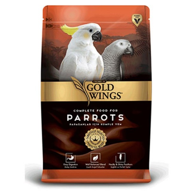 Gold Wings Premium Papağan Yemi 1 Kg