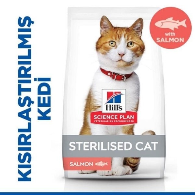 Hills Somonlu Kısırlaştırılmış Yetişkin Kedi Maması 3 Kg