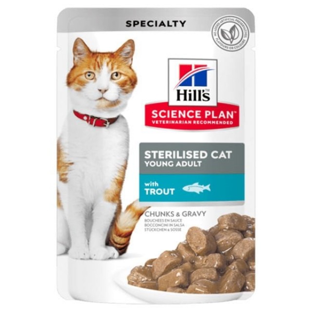 Hills Sterilised Alabalıklı Pouch Kısırlaştırılmış Konserve Kedi Maması 85 Gr Hills Sterilised Alabalıklı Pouch Kısırlaştırılmış Konserve Kedi Maması 85 Gr