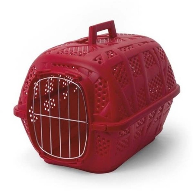 İmac Carry Sport Metal Kapılı Köpek Taşıma Çantası Koyu Pembe 48x34x32 Cm
