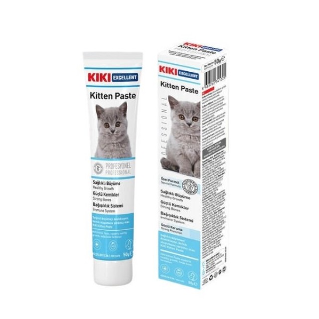 Kiki Excellent Kitten Paste Sağlıklı Büyümeyi Destekleyen Yavru Kedi Macunu 50 Gr Kiki Excellent Kitten Paste Sağlıklı Büyümeyi Destekleyen Yavru Kedi Macunu 50 Gr