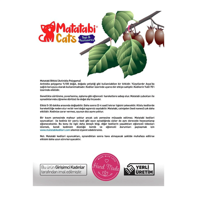 Matatabi Cats Sticky Peluş Kedi Oyuncağı Siyah 30 Cm