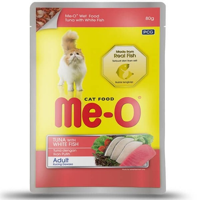 Meo Adult Jöle Ton Balık ve Beyaz Balıklı Yetişkin Konserve Kedi Maması 80 Gr Meo Adult Jöle Ton Balık ve Beyaz Balıklı Yetişkin Konserve Kedi Maması 80 Gr