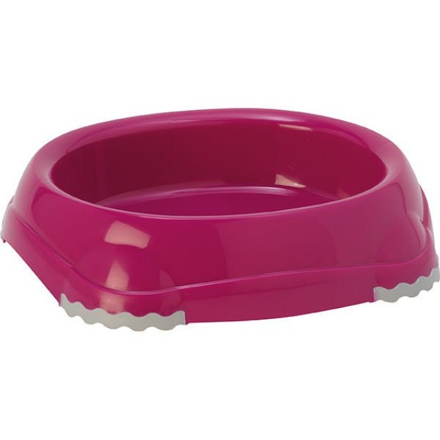 Moderna Smart Plastik Kedi ve Köpek Mama ve Su Kabı Fuşya 210 Ml