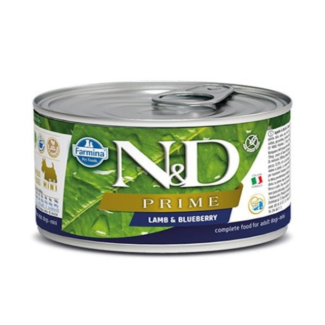 N&D Prime Kuzu Etli ve Yaban Mersinli Konserve Köpek Maması 140 Gr