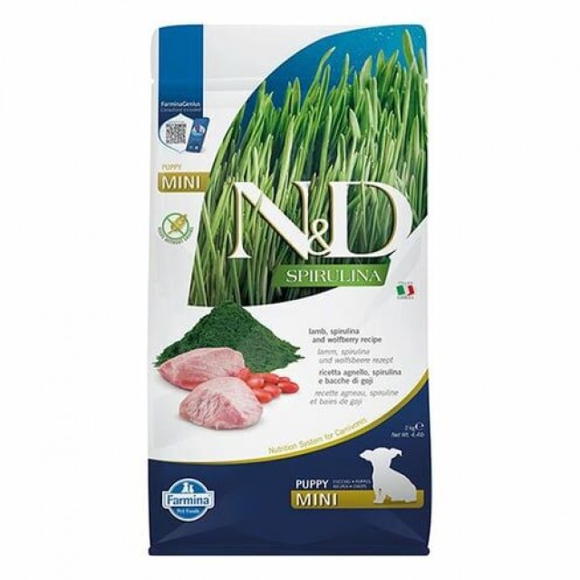 N&D Spirulina Kuzu Etli Küçük Irk Yavru Köpek Maması 2 Kg