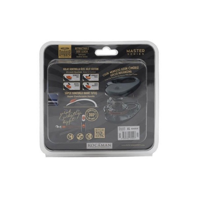 Doggie Master Otomatik Köpek Uzatma Tasması Xsmall Royal Mavi 12 Kg 3 Mt