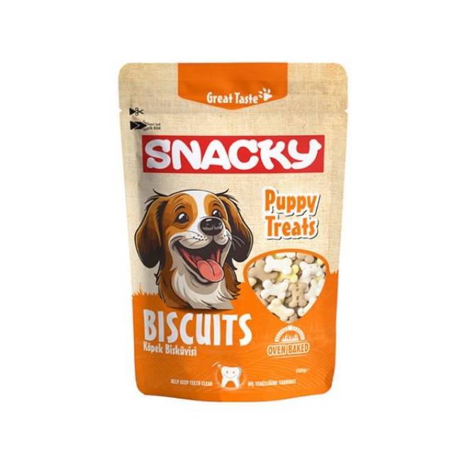 Snacky Puppy Treats Diş Temizliği Destekleyici Köpek Ödül Bisküvisi 200 Gr