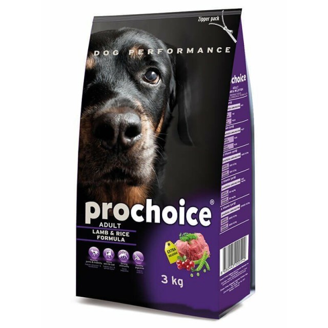 Pro Choice Adult Lamb Kuzu Etli Yetişkin Köpek Maması 3 Kg