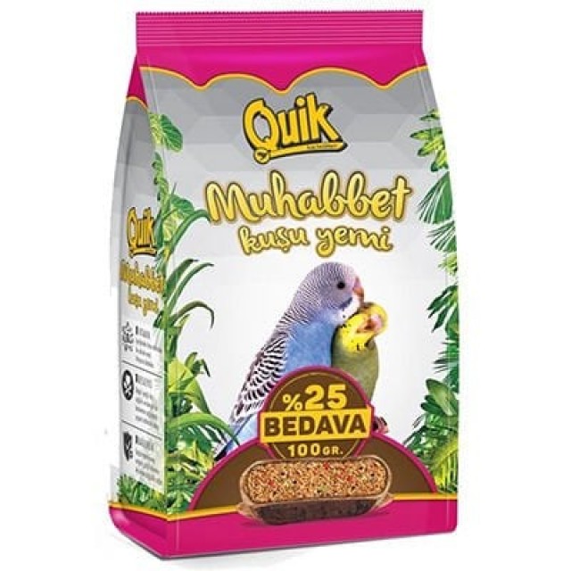 Quik Muhabbet Kuşu Yemi 500 Gr