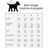 Red Dingo Reflektörlü Ziggy Desenli Köpek Uzatma Tasması Kırmızı 12 Mm