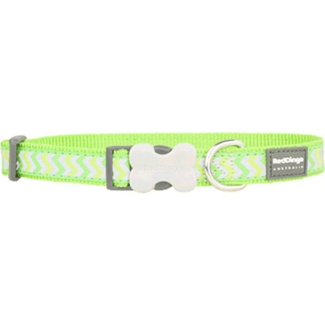 Red Dingo Reflektörlü Ziggy Desenli Köpek Boyun Tasması Lime 25 Mm Red Dingo Reflektörlü Ziggy Desenli Köpek Boyun Tasması Lime 25 Mm