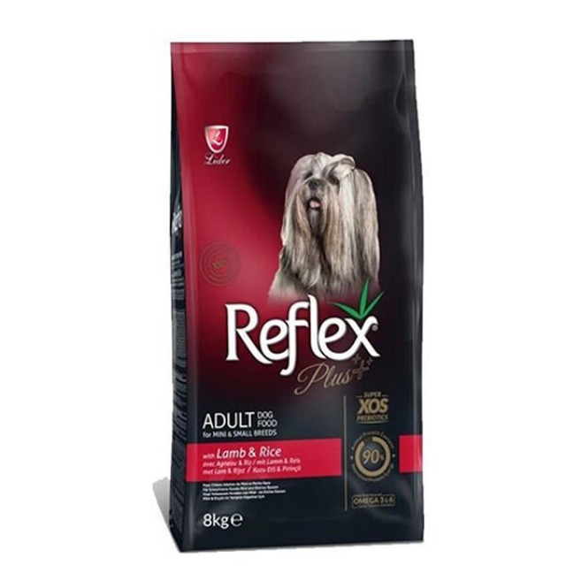 Reflex Adult Kuzu ve Pirinçli Küçük Irk Yetişkin Köpek Maması 8 Kg