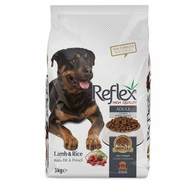 Reflex Adult Kuzu ve Pirinçli Yetişkin Köpek Maması 3 Kg