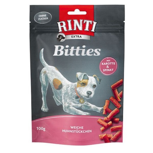 Rinti Extra Bitties Havuç ve Ispanaklı Köpek Ödül Maması 100 Gr