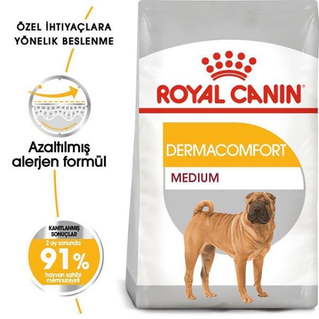 Royal Canin Adult Medium Dermacomfort Yetişkin Köpek Maması 12 Kg