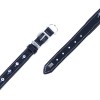 Doggie Comfort Deri Nazar Boncuklu Köpek Boyun Tasması Small Siyah 2x30-35 Cm