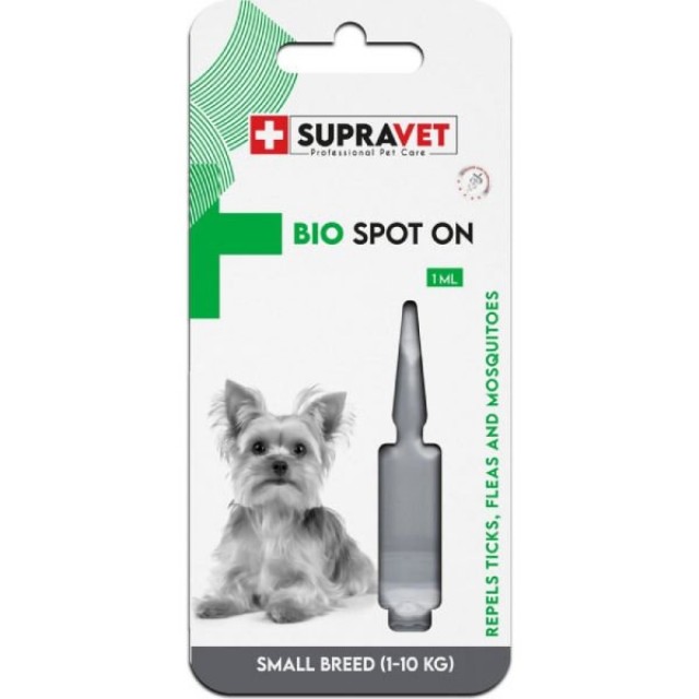 Supravet Küçük Irk Köpek Deri ve Tüy Bakım Yağı Bit Pire Kene Dış Parazit Ense Damlası 1-10 Kg Miktar 1 Ml