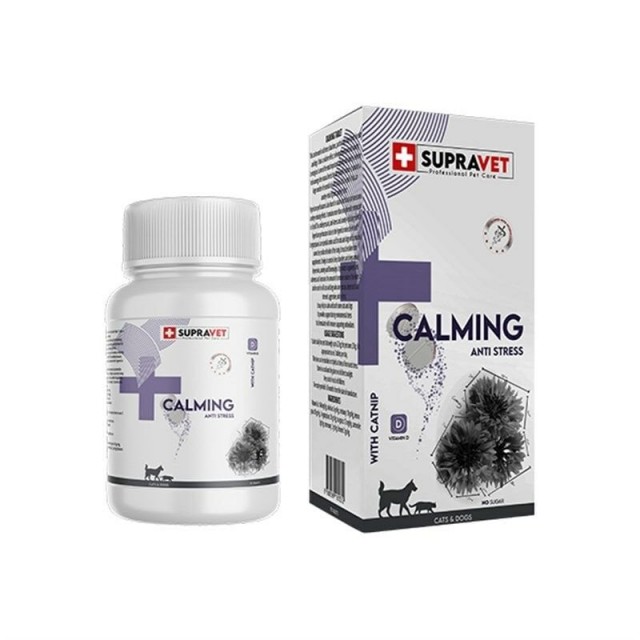 Supravet Calming Vitamin D + Catnip Kedi ve Köpek Sakinleştirici Tablet 75 Adet Supravet Calming Vitamin D + Catnip Kedi ve Köpek Sakinleştirici Tablet 75 Adet