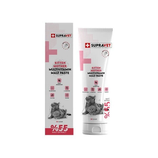 Supravet Kitten & Mother Multivitamin Malt Paste Kedi Macunu 100 Gr Supravet Kitten & Mother Multivitamin Malt Paste Kedi Macunu 100 Gr