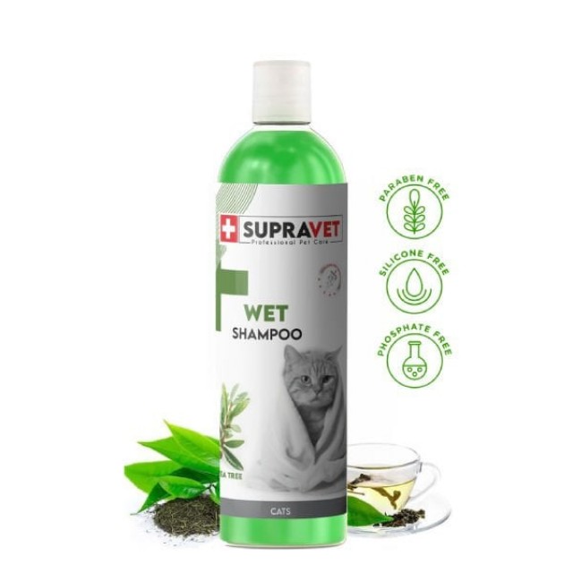 Supravet Shampoo Çay Ağacı Özlü Kedi Şampuanı 200 Ml Supravet Shampoo Çay Ağacı Özlü Kedi Şampuanı 200 Ml
