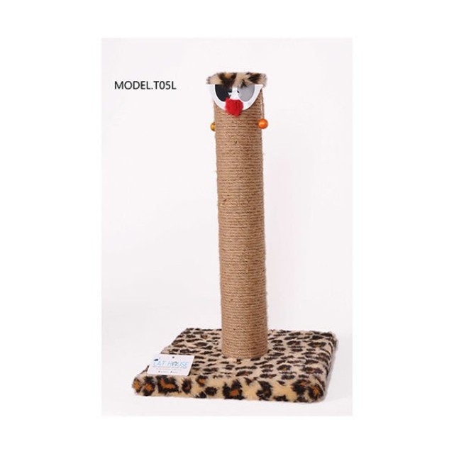 Cat Hause T05 Kalın Palyaço Kedi Tırmalama Tahtası Leopar 60 Cm