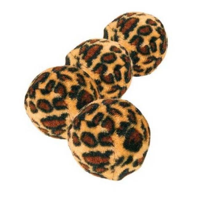 Trixie Leopar Desenli Top Kedi Oyuncağı 4 Adet 4 Cm Trixie Leopar Desenli Top Kedi Oyuncağı 4 Adet 4 Cm