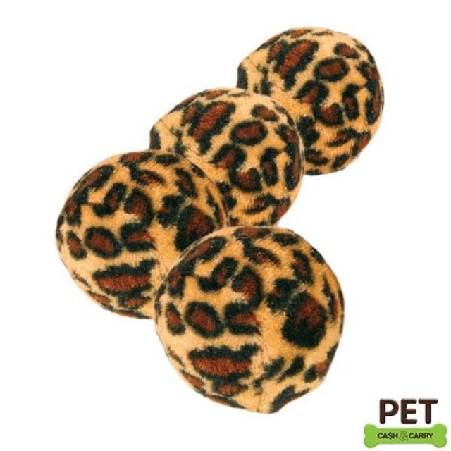 Trixie Leopar Desenli Top Kedi Oyuncağı 4 Adet 4 Cm Trixie Leopar Desenli Top Kedi Oyuncağı 4 Adet 4 Cm