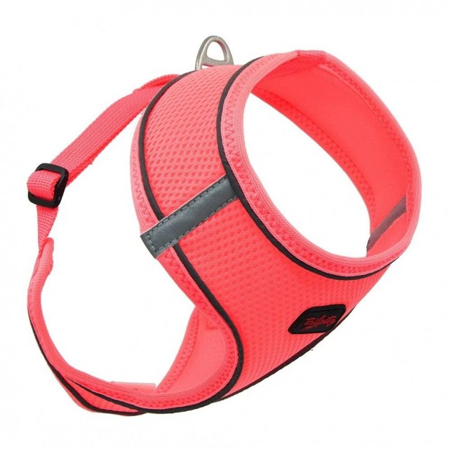 Tailpetz Step İn Harness Göğüs Tasması Large Neon Pembe 36x46-66 Cm