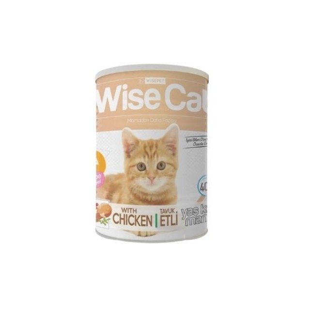 Wise Cat Tavuklu Yetişkin Konserve Kedi Maması 400 Gr