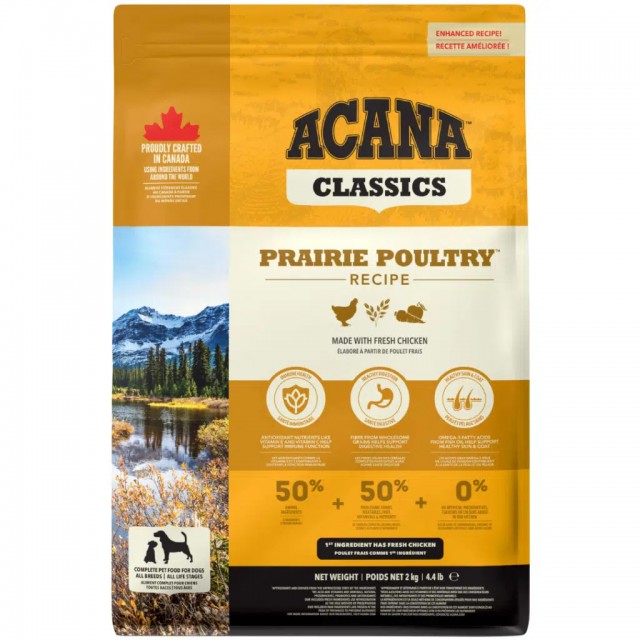 Acana Classics Prairie Poultry Tüm Irk ve Yaşam Evreleri İçin Köpek Maması 2 Kg
