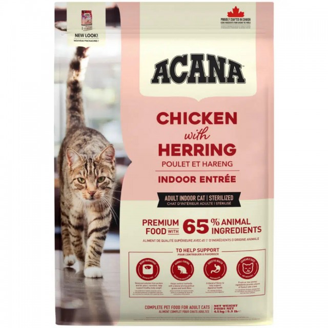 Acana İndoor Entree Sterilised Tavuk ve Hindi Etli Kısırlaştırılmış Kedi Maması 4.5 Kg