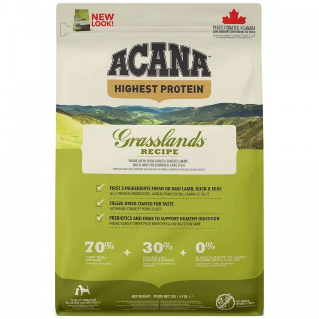 Acana Regionals Grassland Tüm Irk ve Yaşam Evreleri İçin Köpek Maması 2 Kg